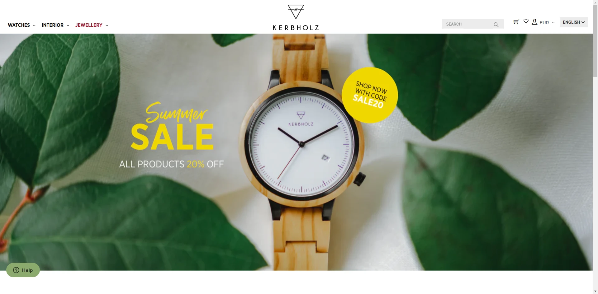 Kerbholz Homepage Implementation Screenshot