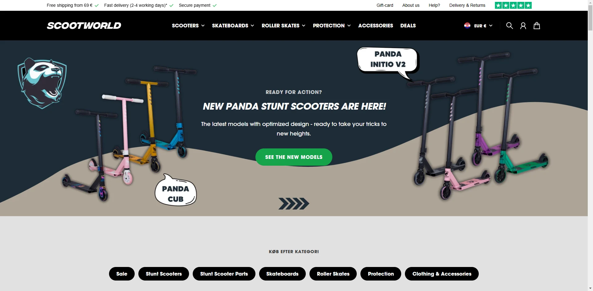 Scootworld Homepage Implementation Screenshot