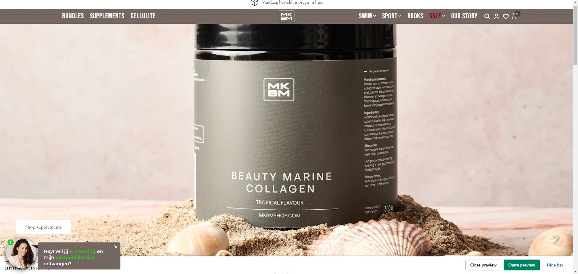 Mkbm Marine Collagen Image Implementation Screenshot