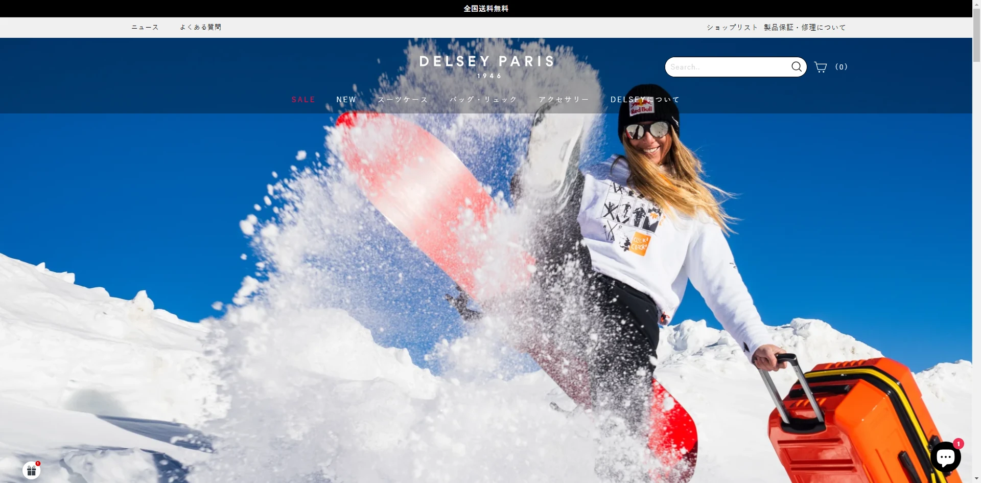 Delsey Homepage Banner Implementation Screenshot