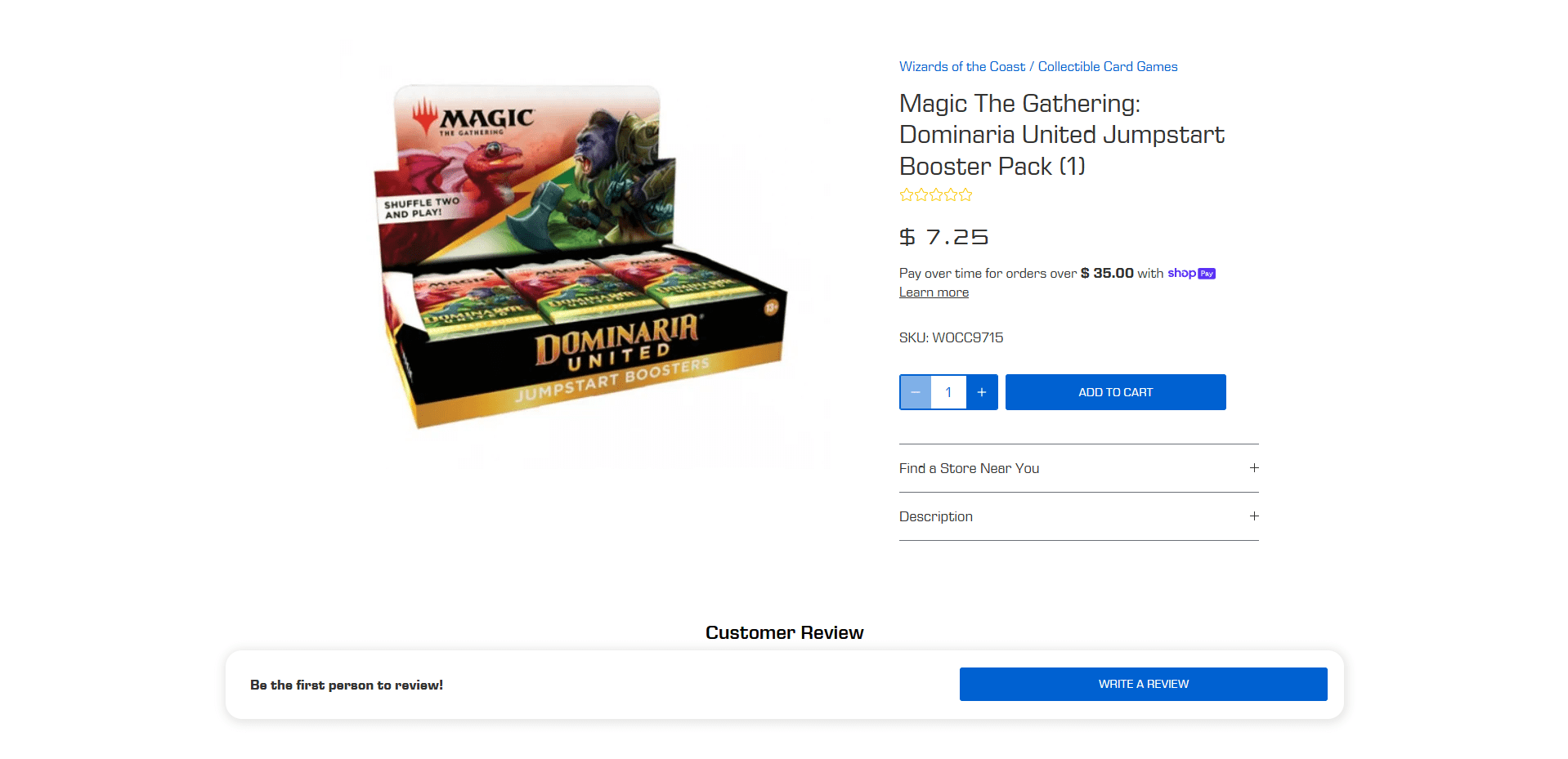 Game Kastle Product Page Implementation Screenshot