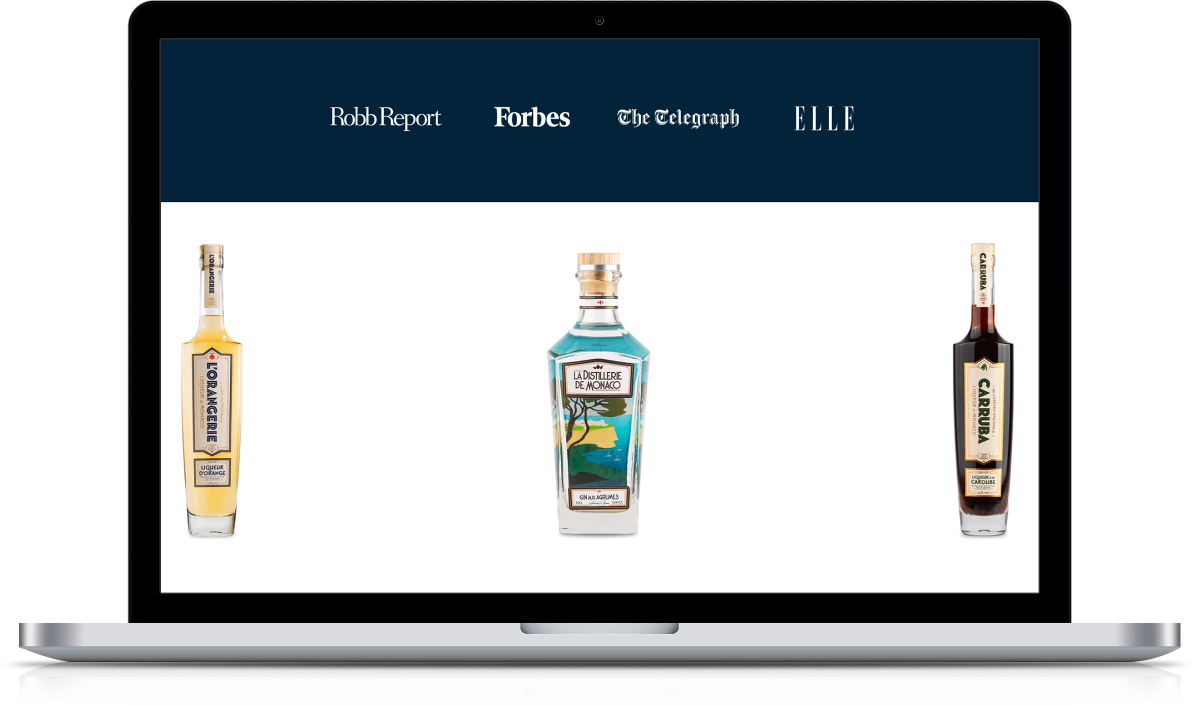 La Distillerie de Monaco Implementation Screenshot