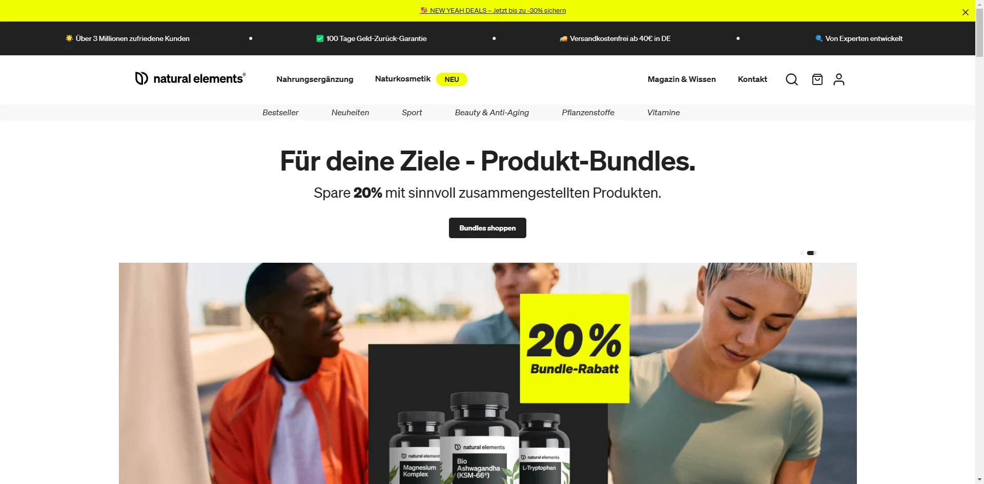 NaturalElement Banner Implementation Screenshot