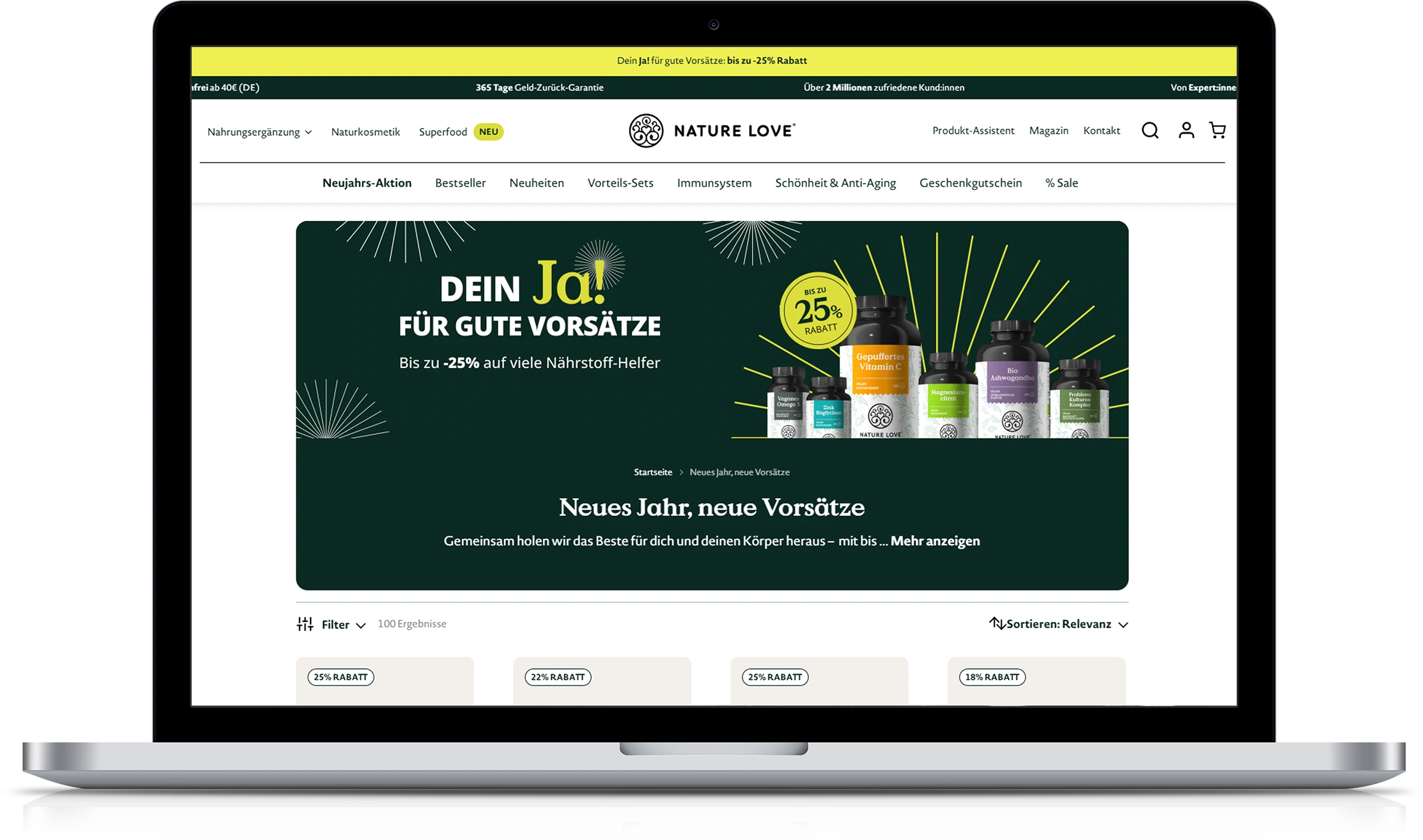 Nature Love Implementation Screenshot