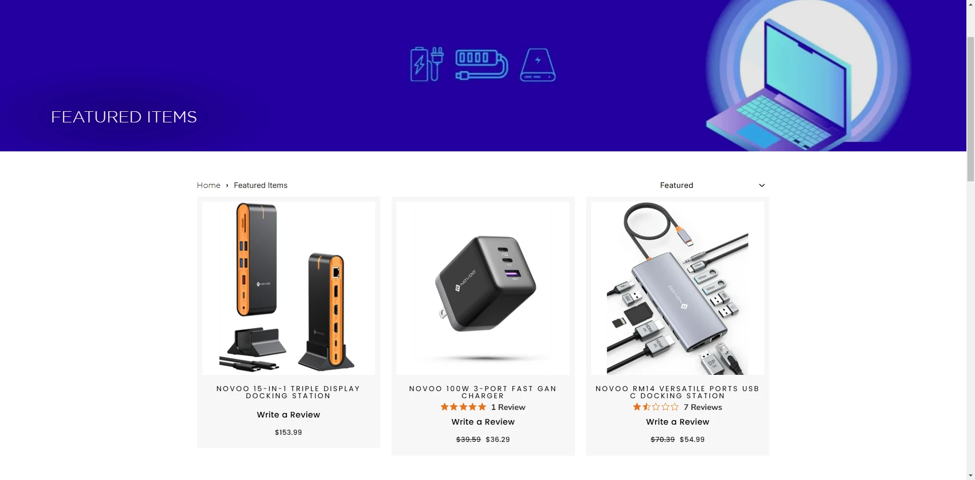 Novoo Collection section Implementation Screenshot