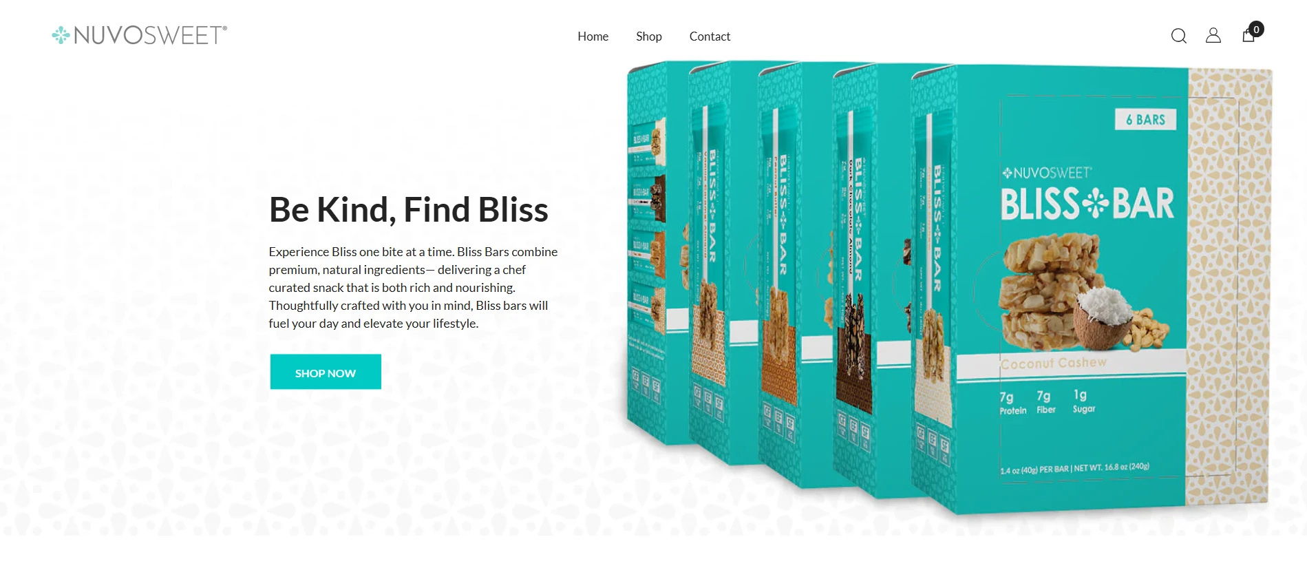 Taste and Bliss Homepage Implementation Screenshot