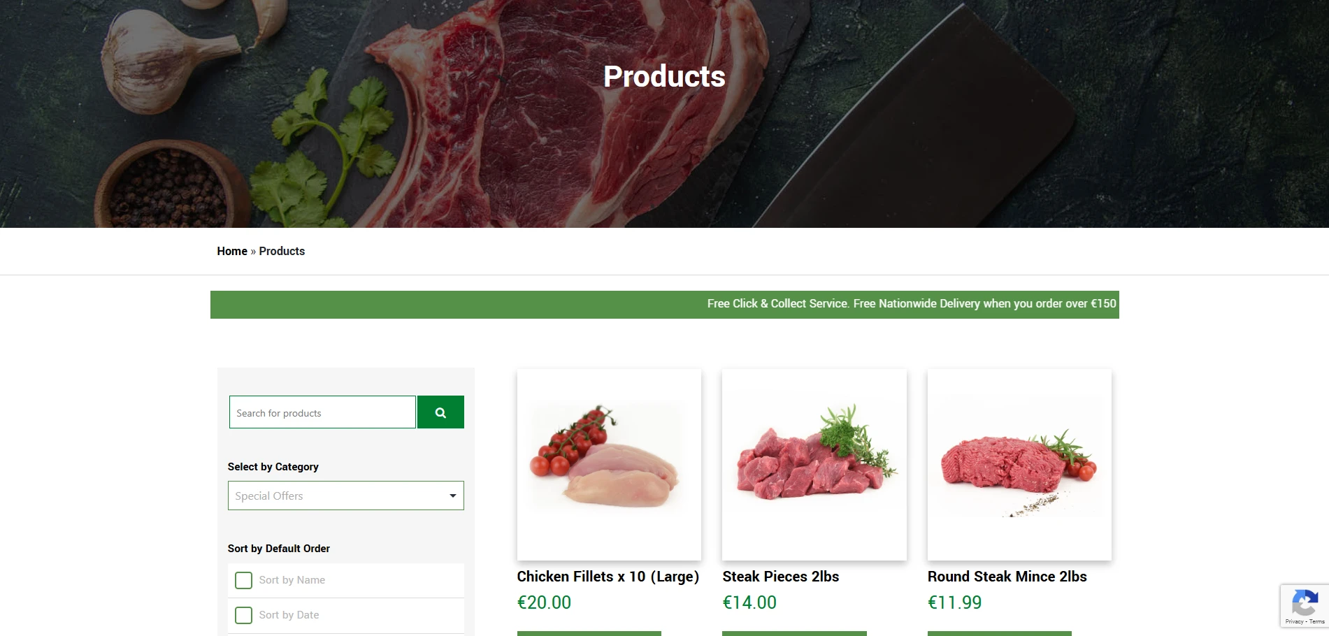 ocrualaoi Products Page Implementation Screenshot