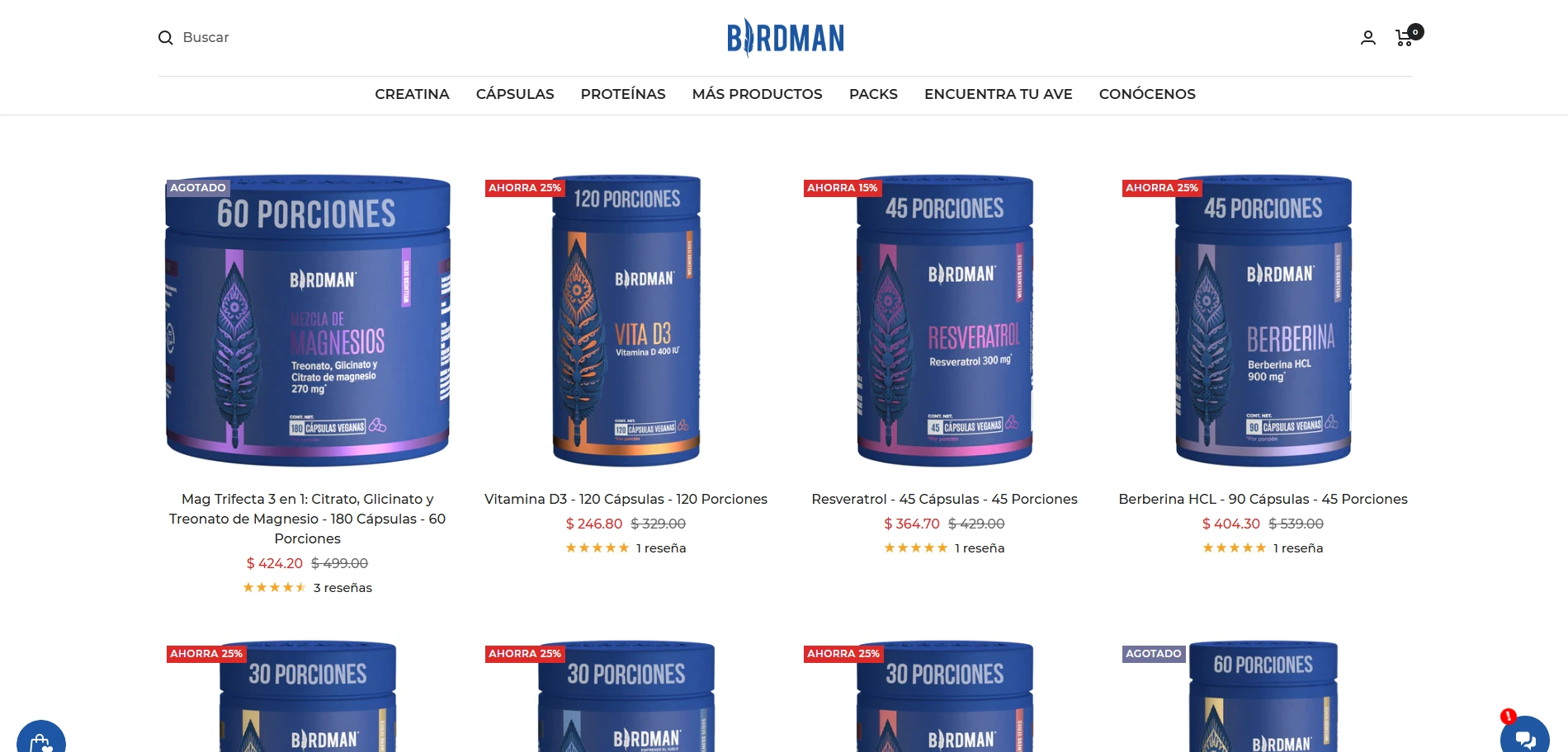 Birdman Collection page Implementation Screenshot