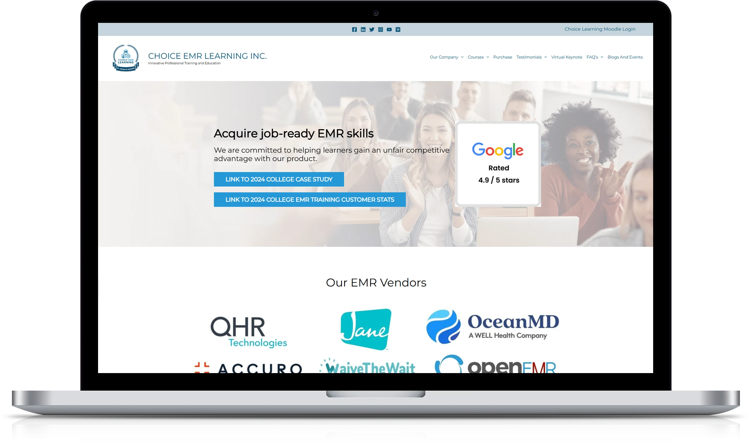 Choice EMR Learning Inc Implementation Screenshot