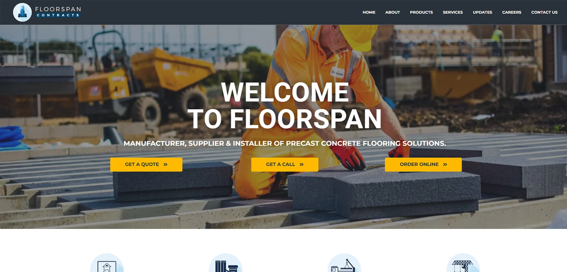 Floorspan Homepage Implementation Screenshot