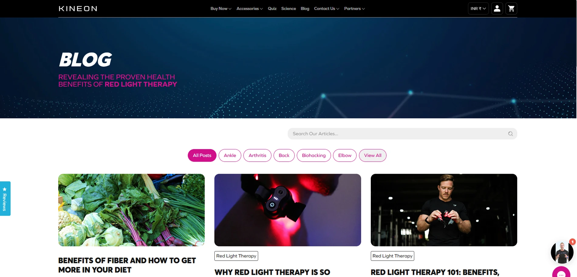 Live Space Blog page Implementation Screenshot