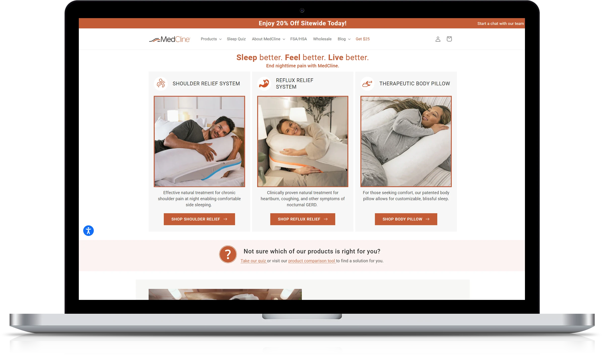 Sleep better Feel better Live better Implementation Screenshot