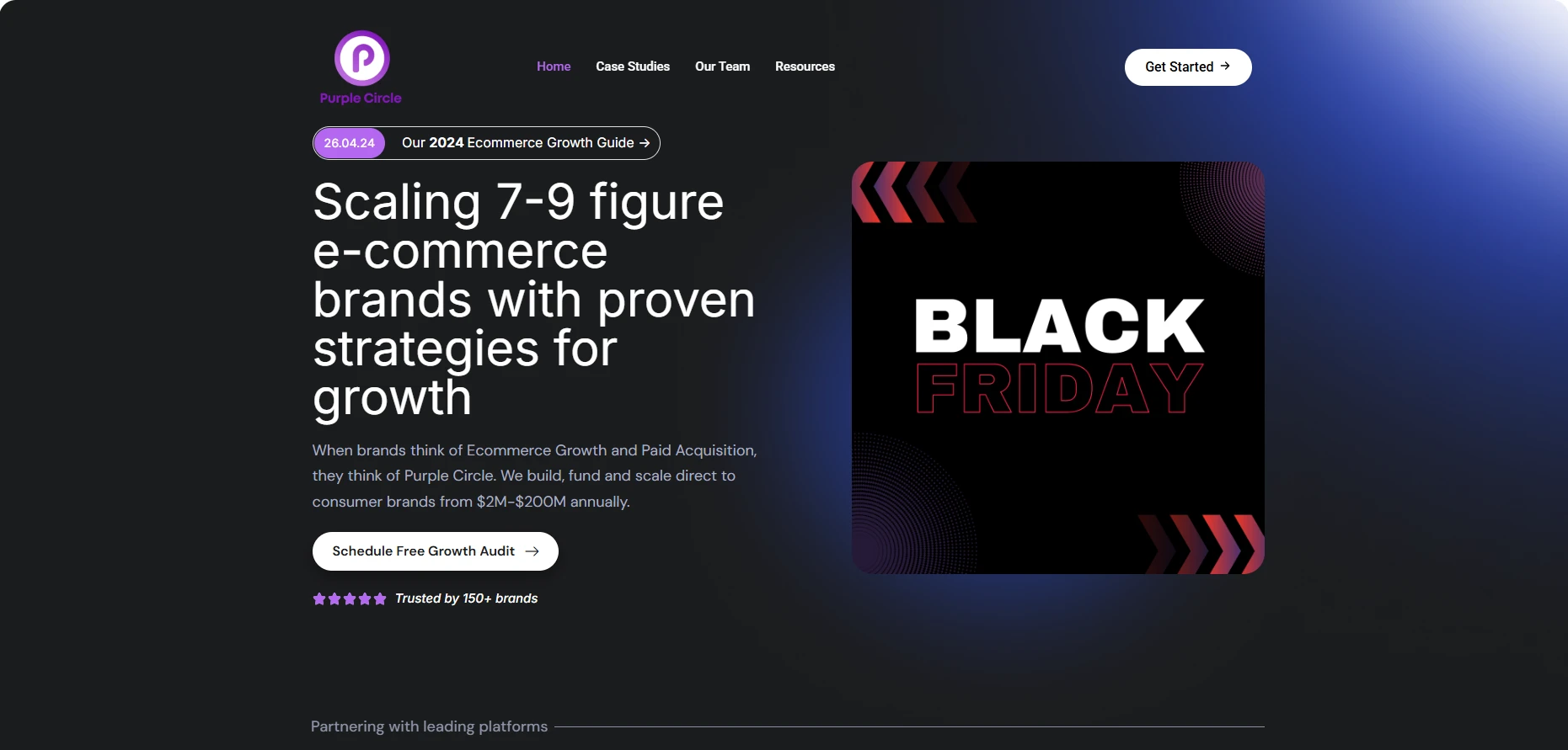 Purple Circle HomePage Implementation Screenshot