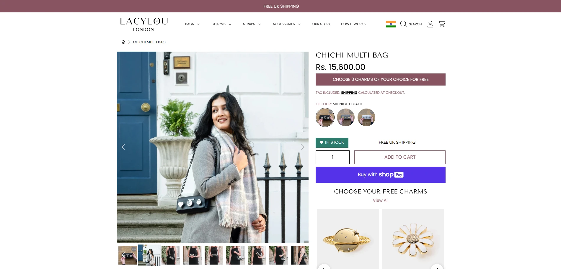 Lacyloulondon Product Page Implementation Screenshot