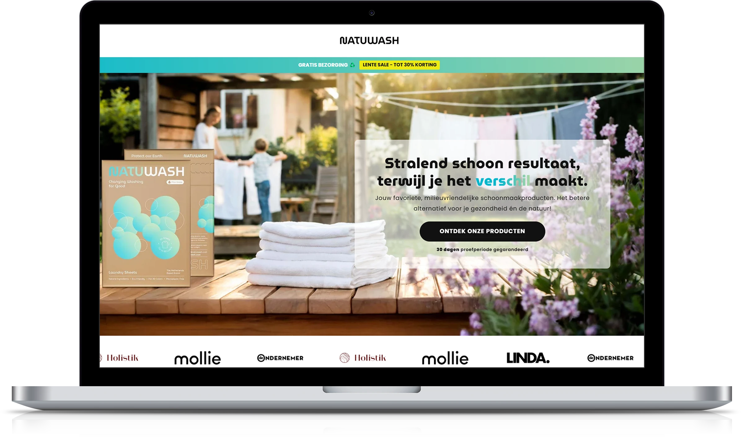 Stralend schoon resultaat Ecommerce Store Case Study