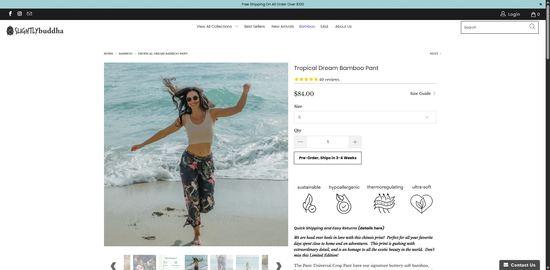 Slightly_Buddha Product Sections Implementation Screenshot