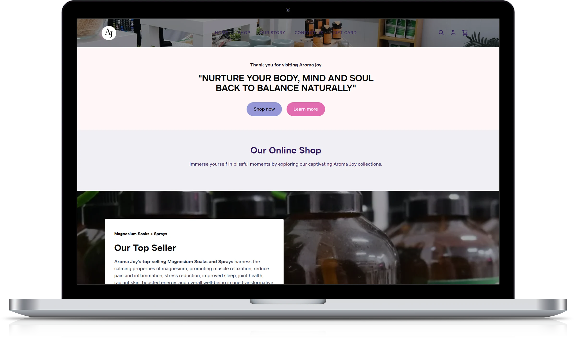 Aroma Joy Implementation Screenshot