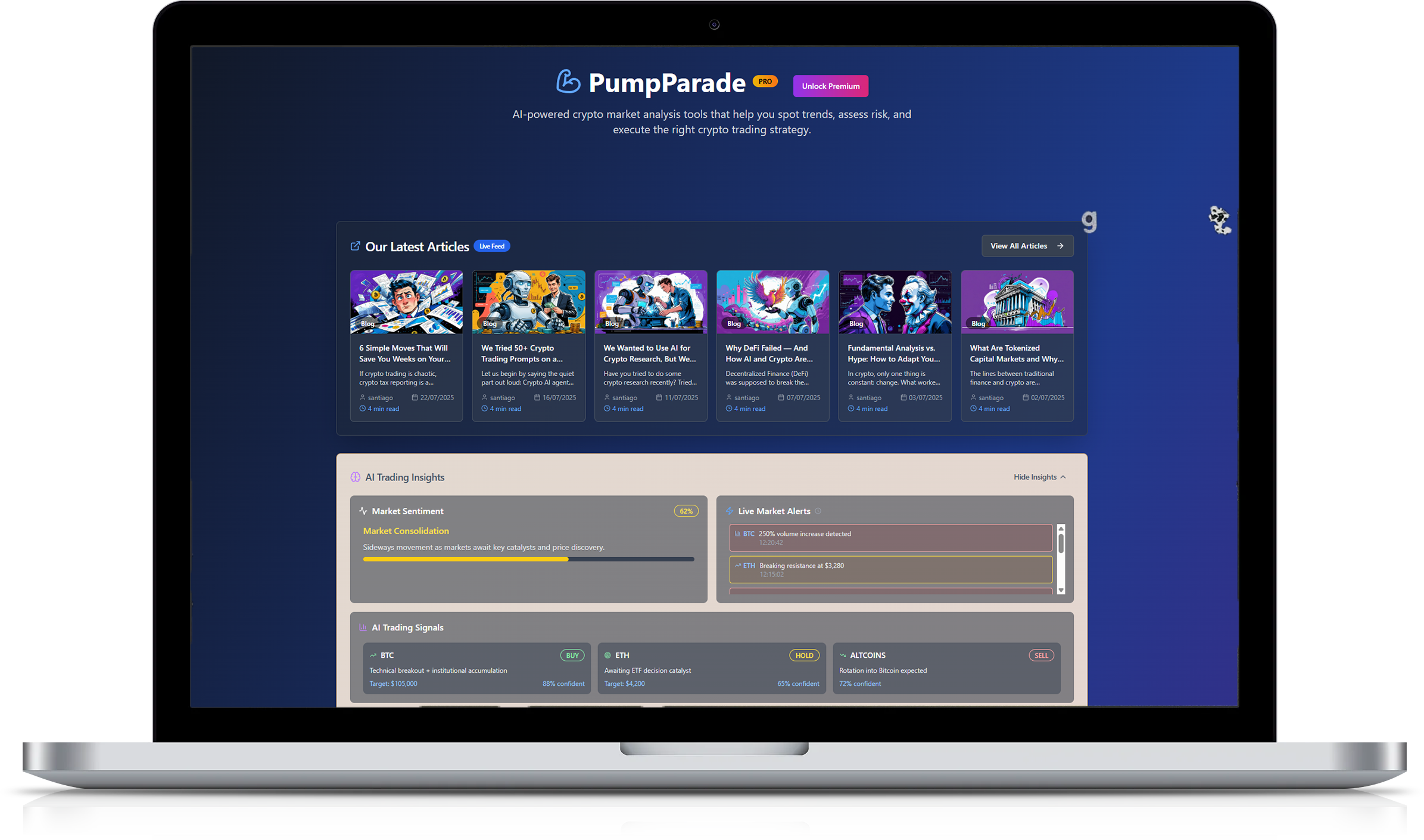 PumpParade Implementation Screenshot