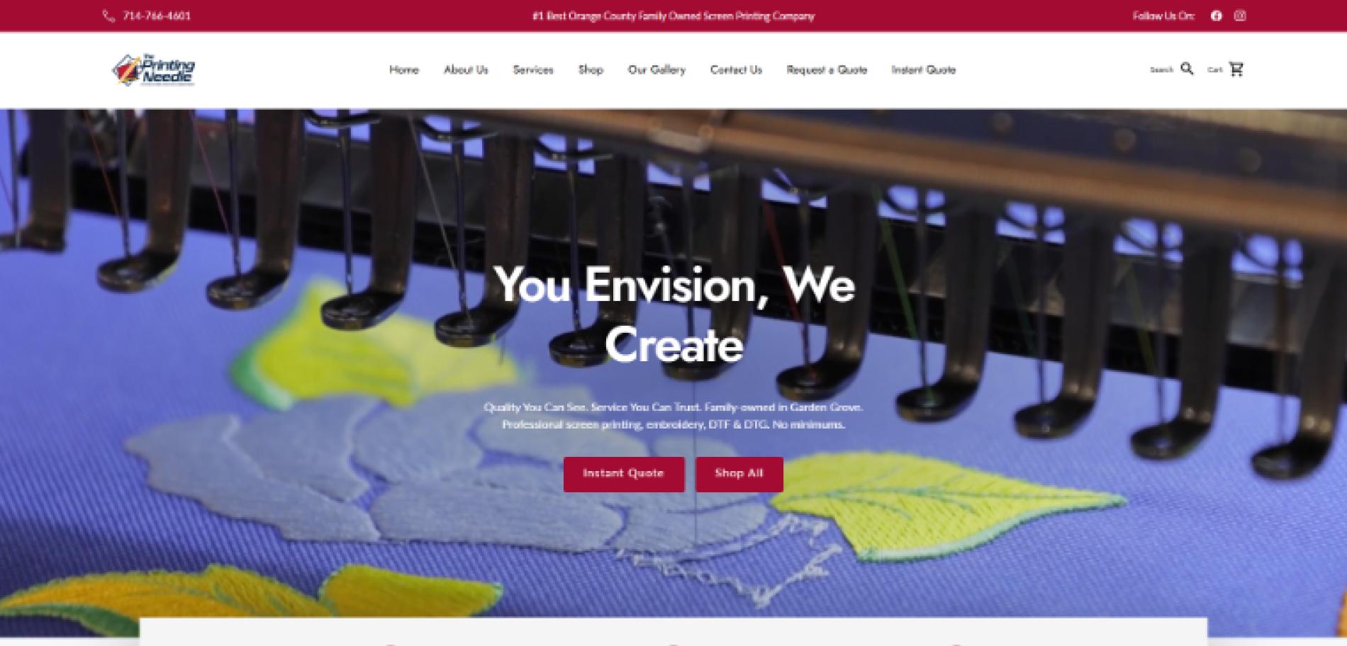 Commercial Printing, Manufacturing, Promotional Products, Shopify Ecommerce case study