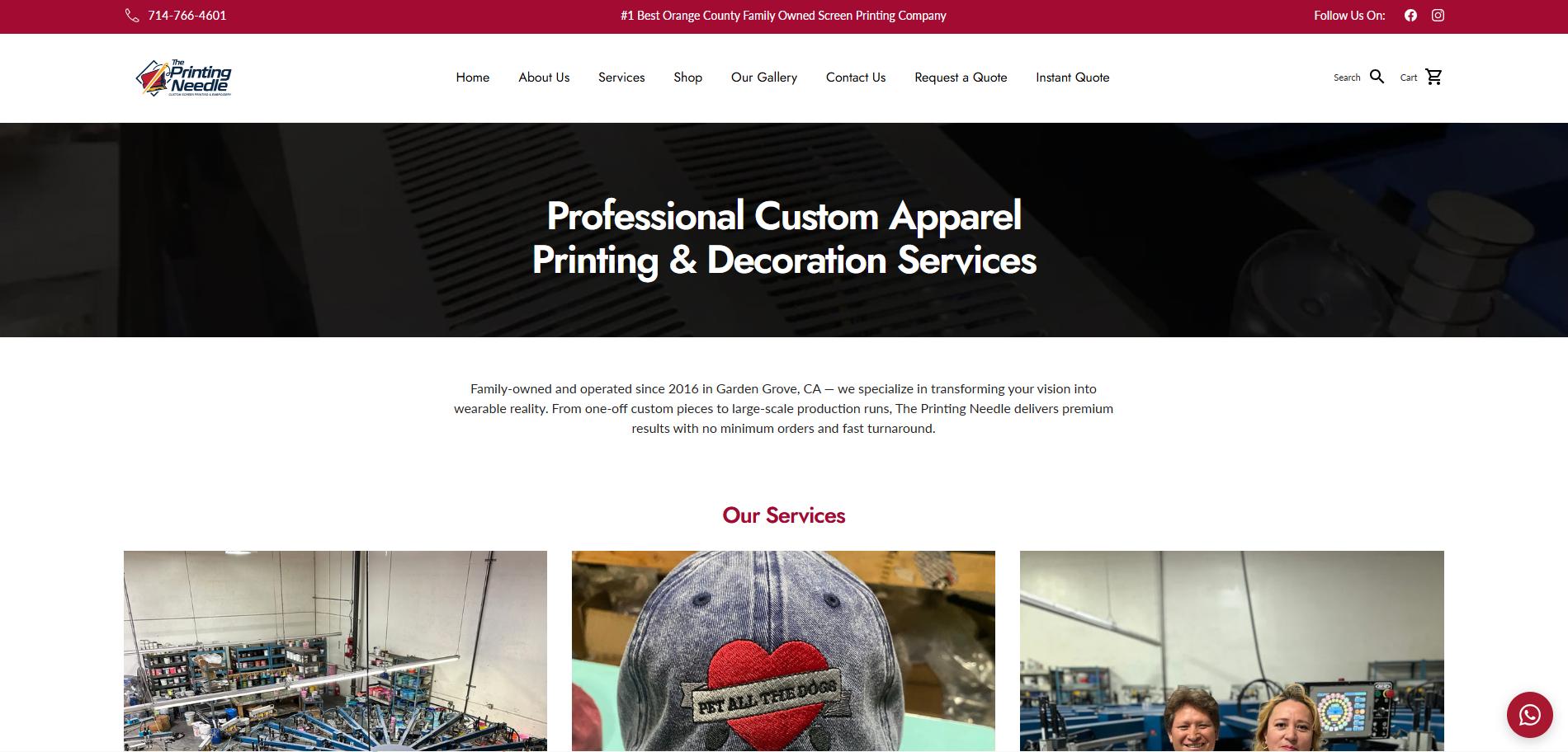 Commercial Printing, Manufacturing, Promotional Products, Shopify Ecommerce case study