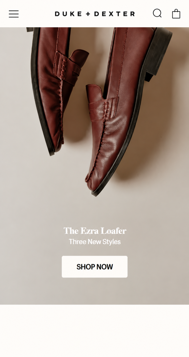 The Ezra Loafer Product Hero